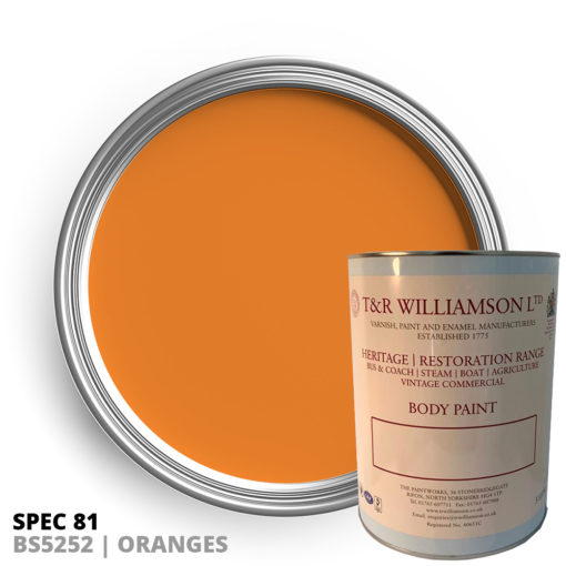 Spec 81 BS 5252 Orange Paint