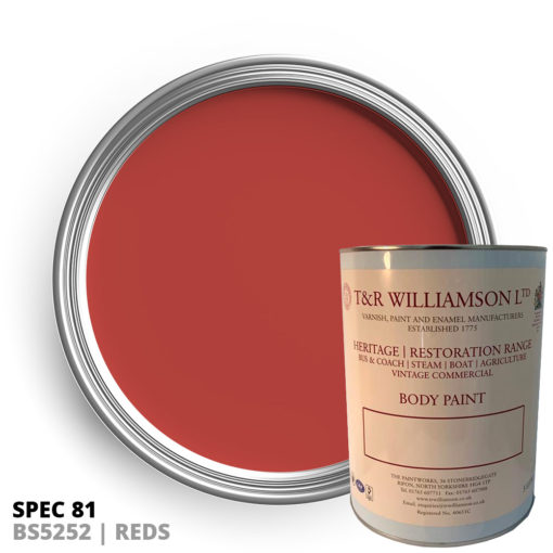 Spec 81 BS 5252 Red Paint